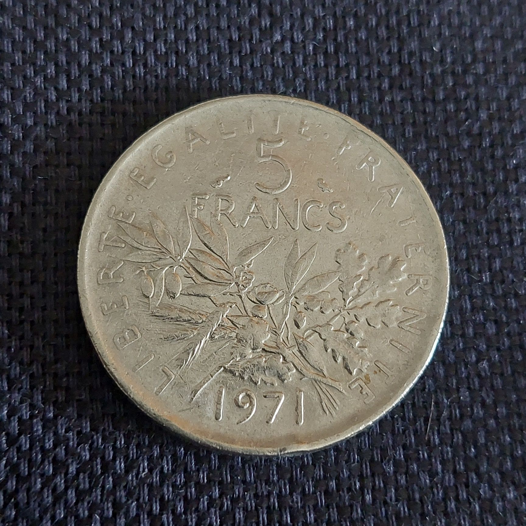 Moeda 5 Francos 1971