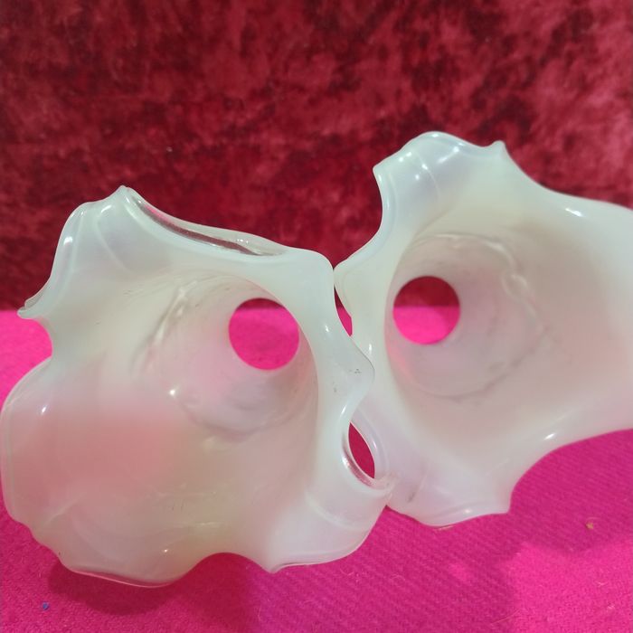 Два стеклянных плафона для люстры