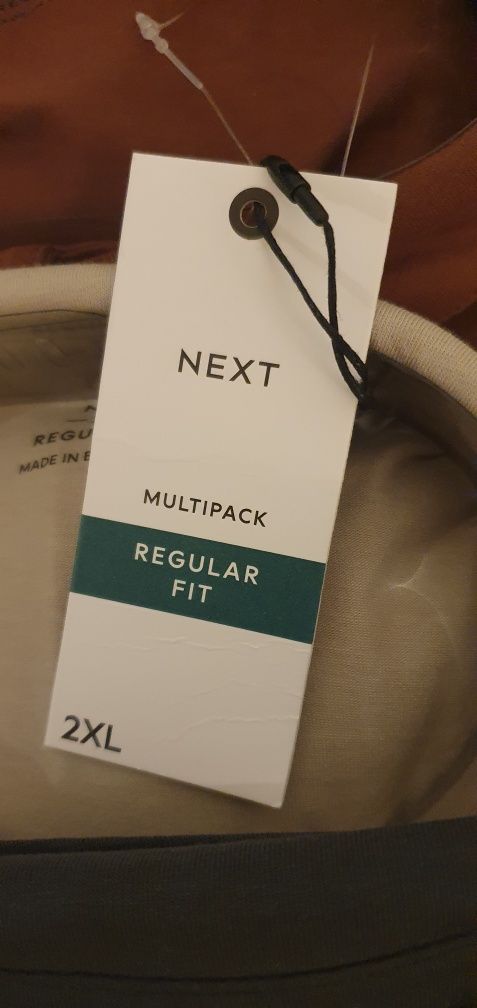 Next 5 pack koszulki polo męskie XXL  grey blue green red stone