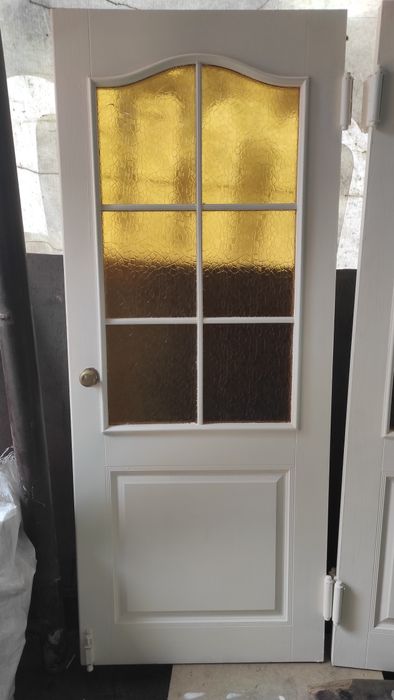 Drzwi dwuskrzydłowe drewniane odnowione