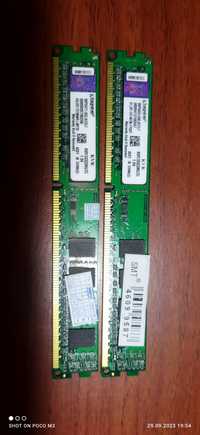 озу ddr3 4гб 1333hz kingston две планки по 2гб