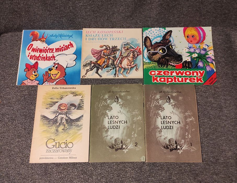 Zestaw książek dla dzieci PRL, stare bajki, bajki dla dzieci