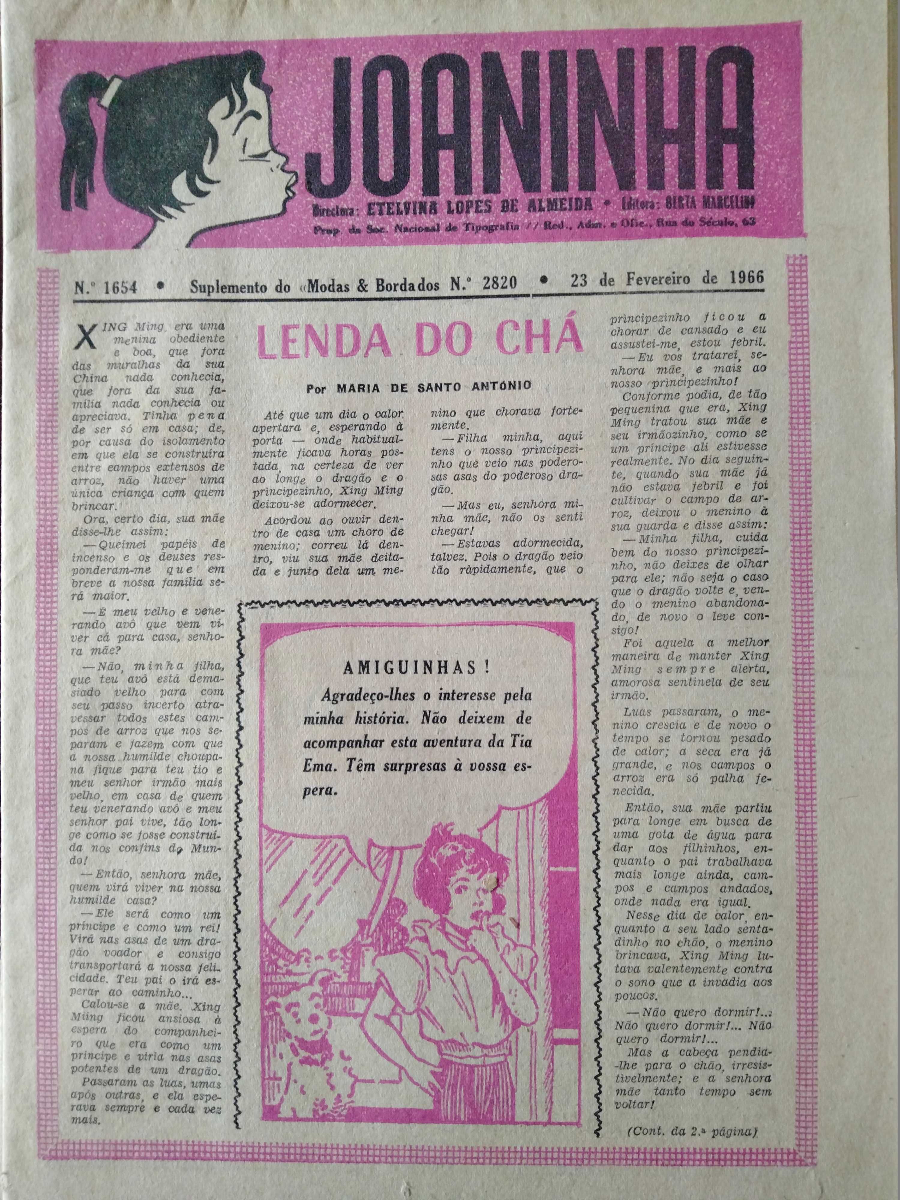 Revistas: EVA - Modas e Bordados - Joaninha - Jornal da Mulher