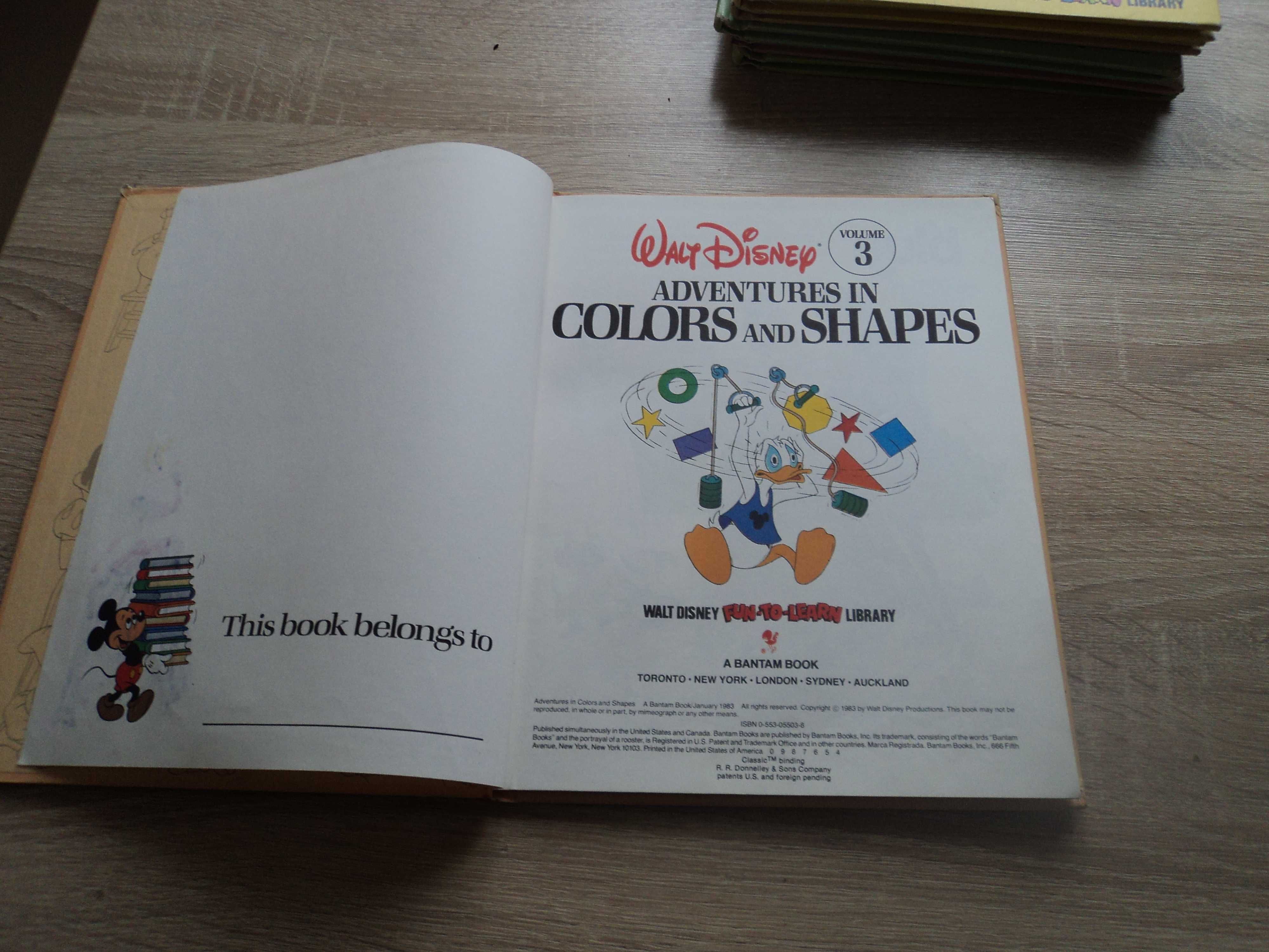 Walt Disney - podręcznik do nauki i zabawy [ 3 ] wydanie pierwsze 1983