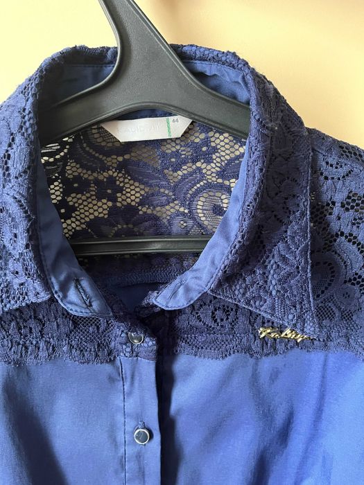 Рубашка женская Kalicyu 44 с длинным рукавом синяя