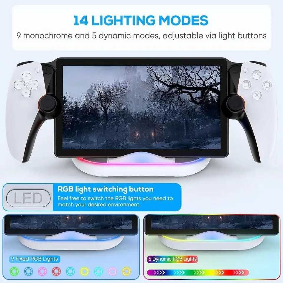 Зарядна док-станція IPEGA для PlayStation Portal 5 з RGB