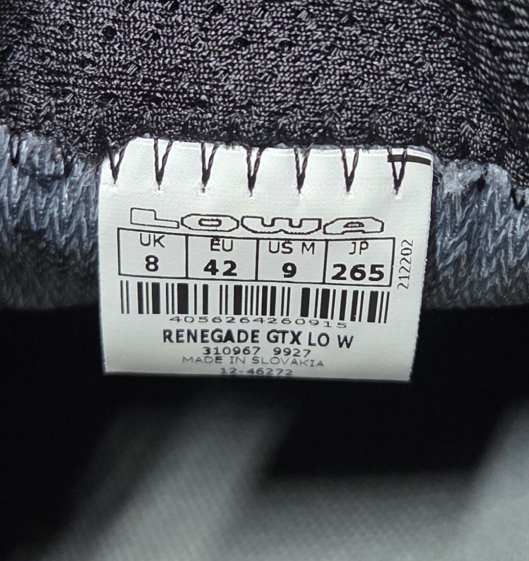 Lowa Renegade GTX 42р-26,5см