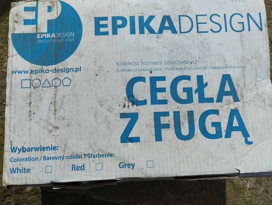 6 kartonów płytki czerwona cegla wewnętrzne