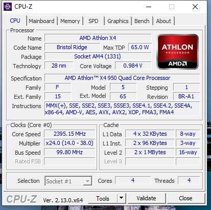 Procesor Athlon x4 950 z chłodzeniem(2.3.25)