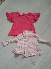 Bluzeczka Zara BabyGirl rozmiar 68 2 sztuki