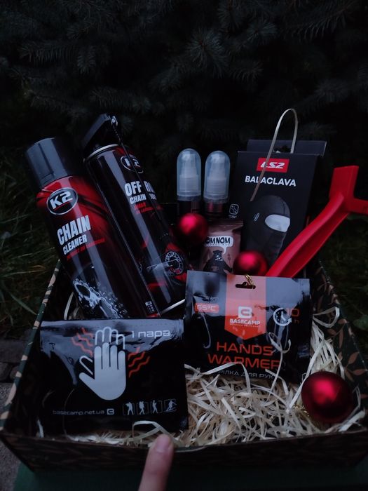 Подарунок чоловікові мотоциклісту | готовий подарунковий набір | бокс