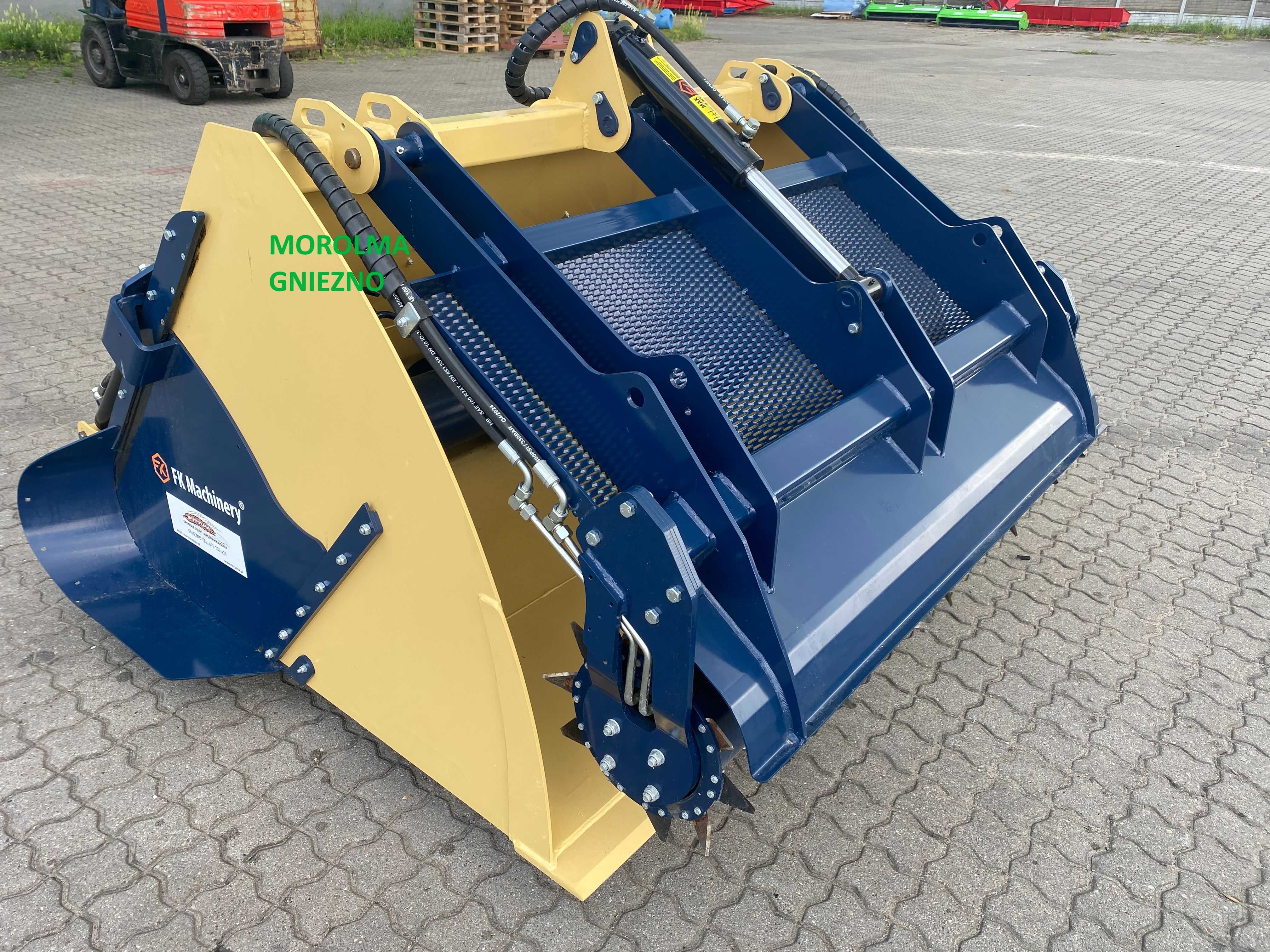 Łyżka ślimakowa objętościowa z frezem i nożami KOŁASZEWSKI 1,6 m JCB