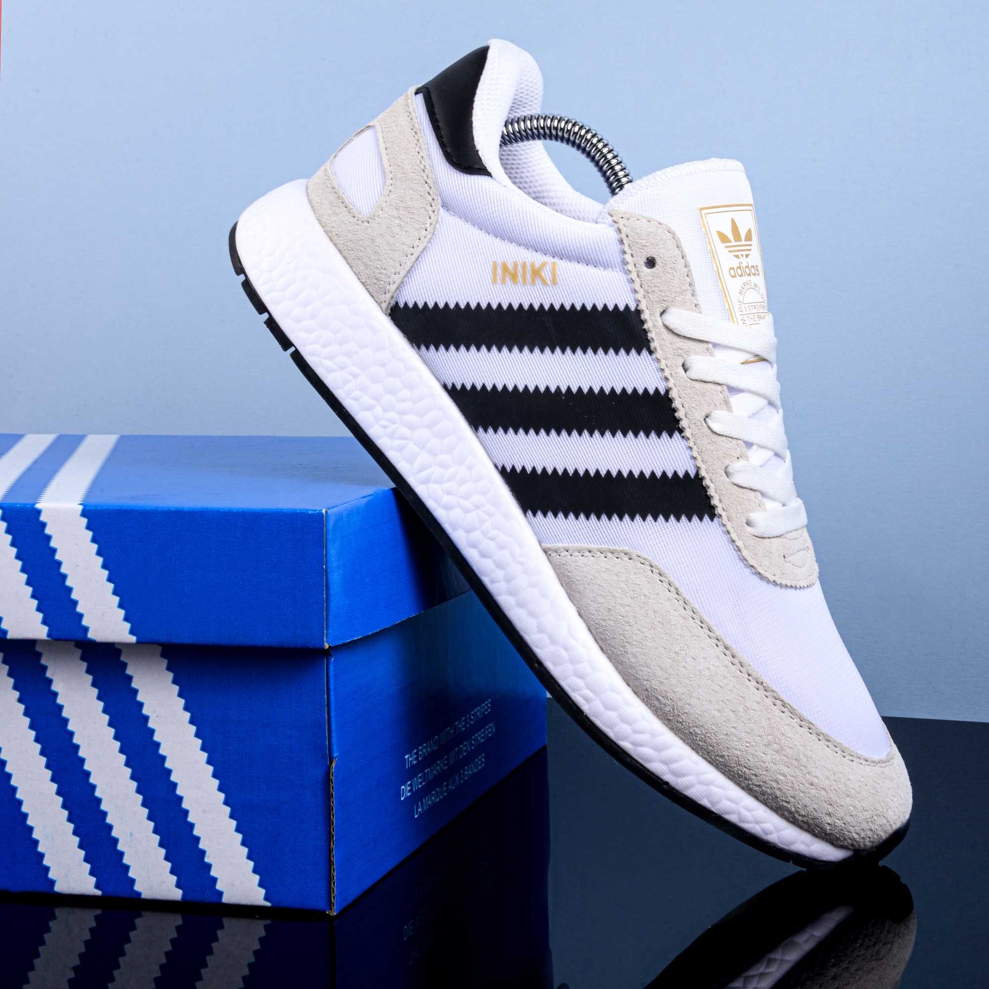 (1892) Кросівки Adidas Iniki замшеві пісочний колір (41-46) адідас