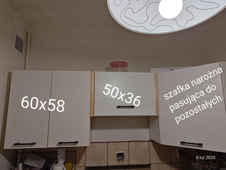 Szafki kuchenne wiszące białe