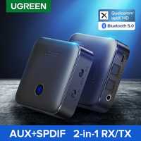 Блютуз Адаптер 5.0 aptX HD Приемник+Передатчик AUX RCA SPDIF Ugreen