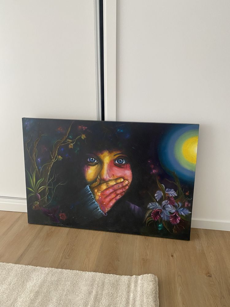 Quadro pintado à mão