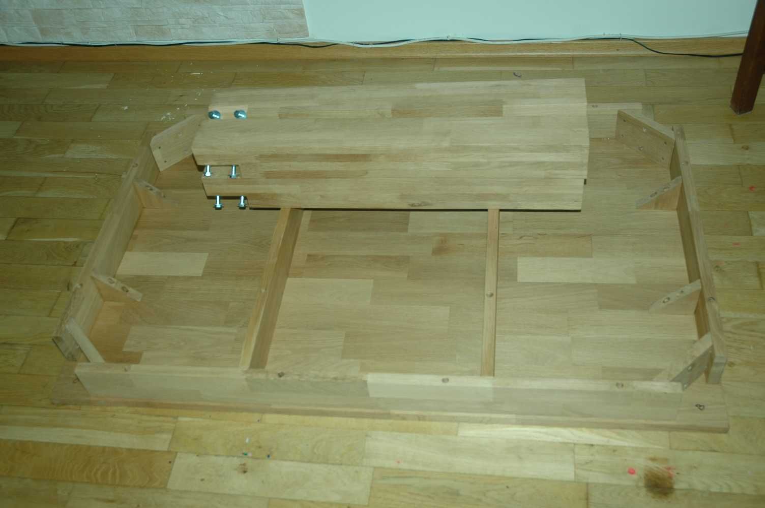 Stół dębowy lite drewno 76x120cm