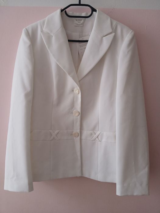 Marynarka biała roz.M/L NOWA wymiary opis