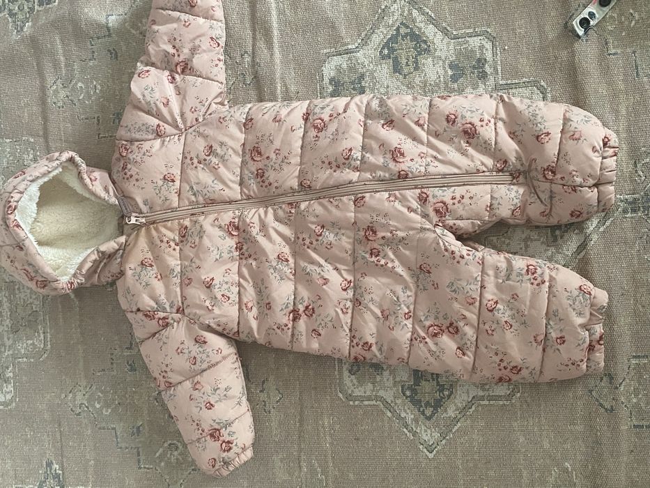 Kombinezon zimowy newbie 80 kwiaty