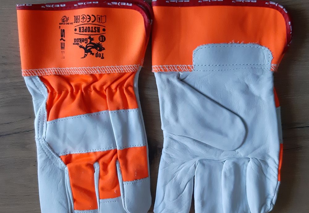 Rękawice robocze skórzane