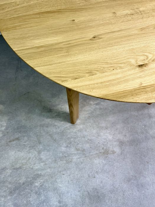 Stół okrągły, rozkładany, 100 % lity dąb