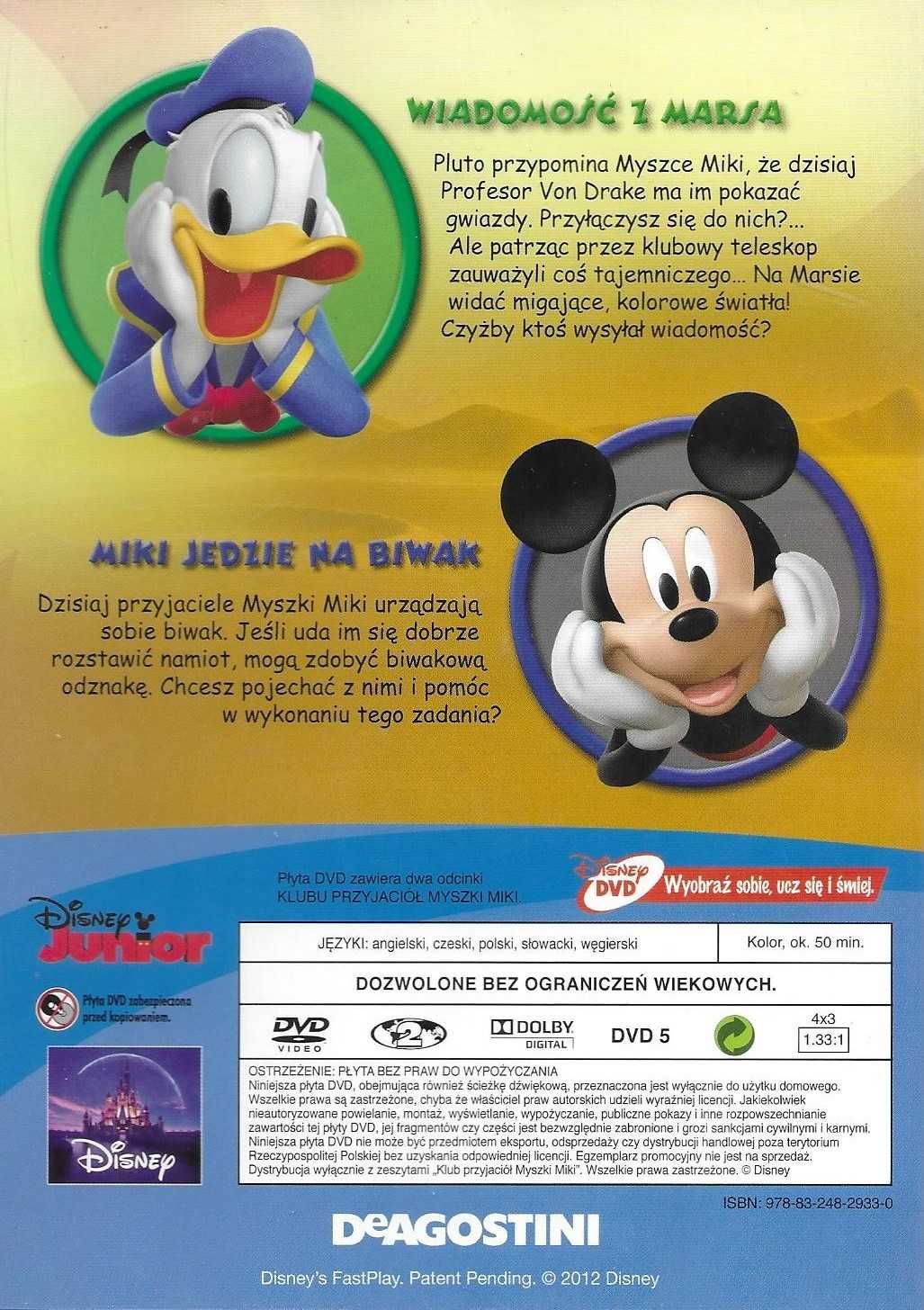 Klub Myszki Miki - Wiadomość z Marsa / Miki jedzie na biwak DVD