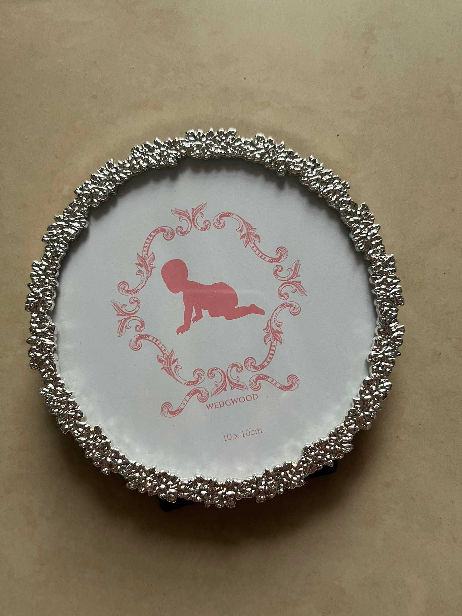 Okrągła metalowa ramka na zdjęcie Wedgwood 10x10