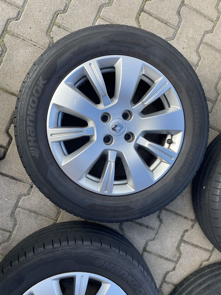 Kola felgi renaut captur 16 calu 4x100 opony 205/60/16 hankook