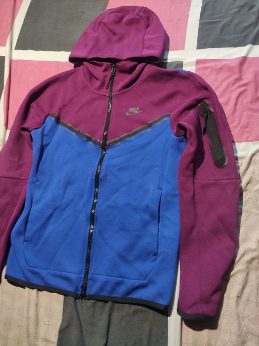 Nike tech fleece бордово синее