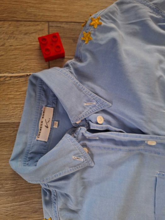 Koszula damska- a'la jeansowa- z naszywkami- Theresa Koenig