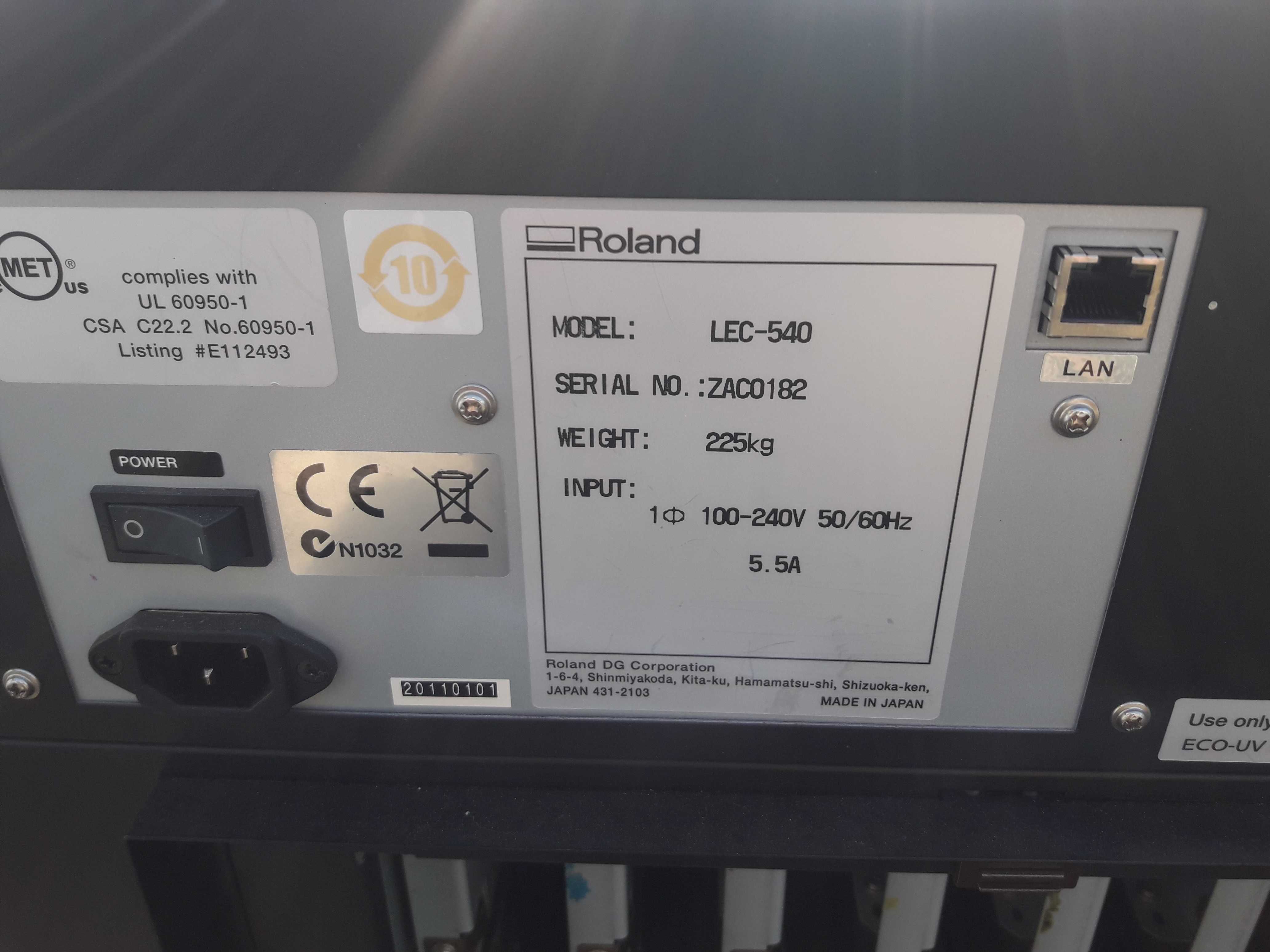Roland lec-540 i Roland xr-640 drukarka z ploterem i drukarka 2 sztuki