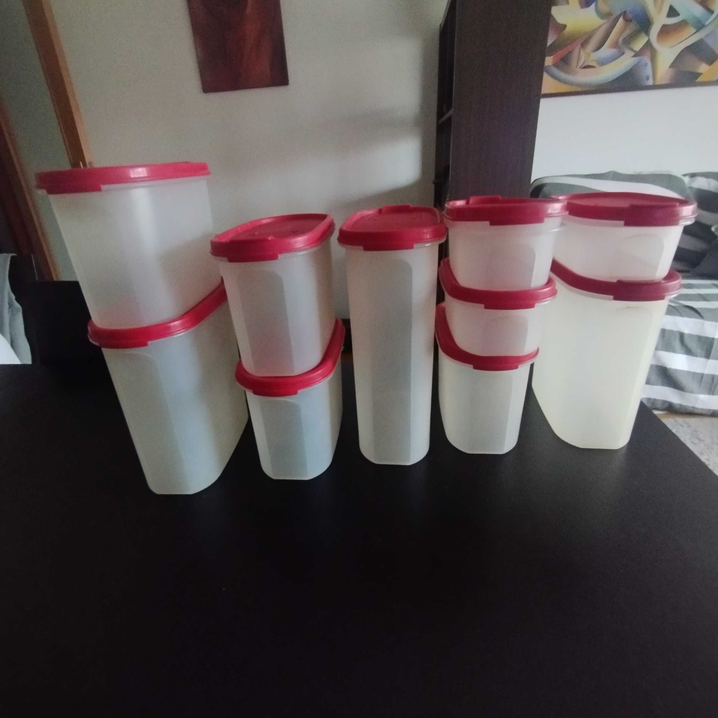 11 Caixas tupperware para armazenamento de alimentos na dispensa