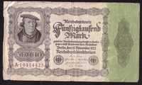 Niemcy, banknot 50.000 marek 1922 - st. 4