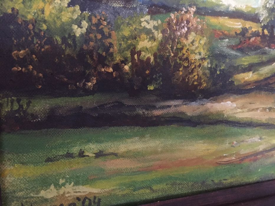 Obraz olejny pejzaż na płótnie 36/46cm