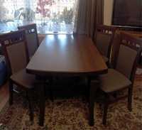 Komplet stół 140x80 i 6 krzeseł