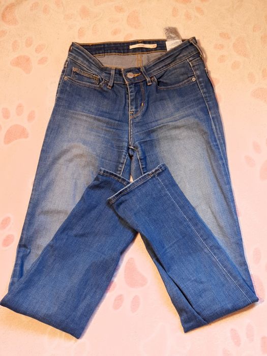Spodnie Levi Strauss & CO Levis niebieskie spodnie dżinsy jeansy