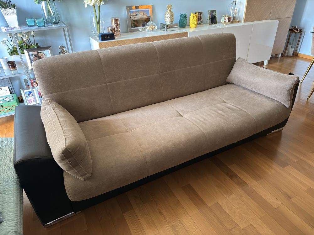Sofá cama com gaveta