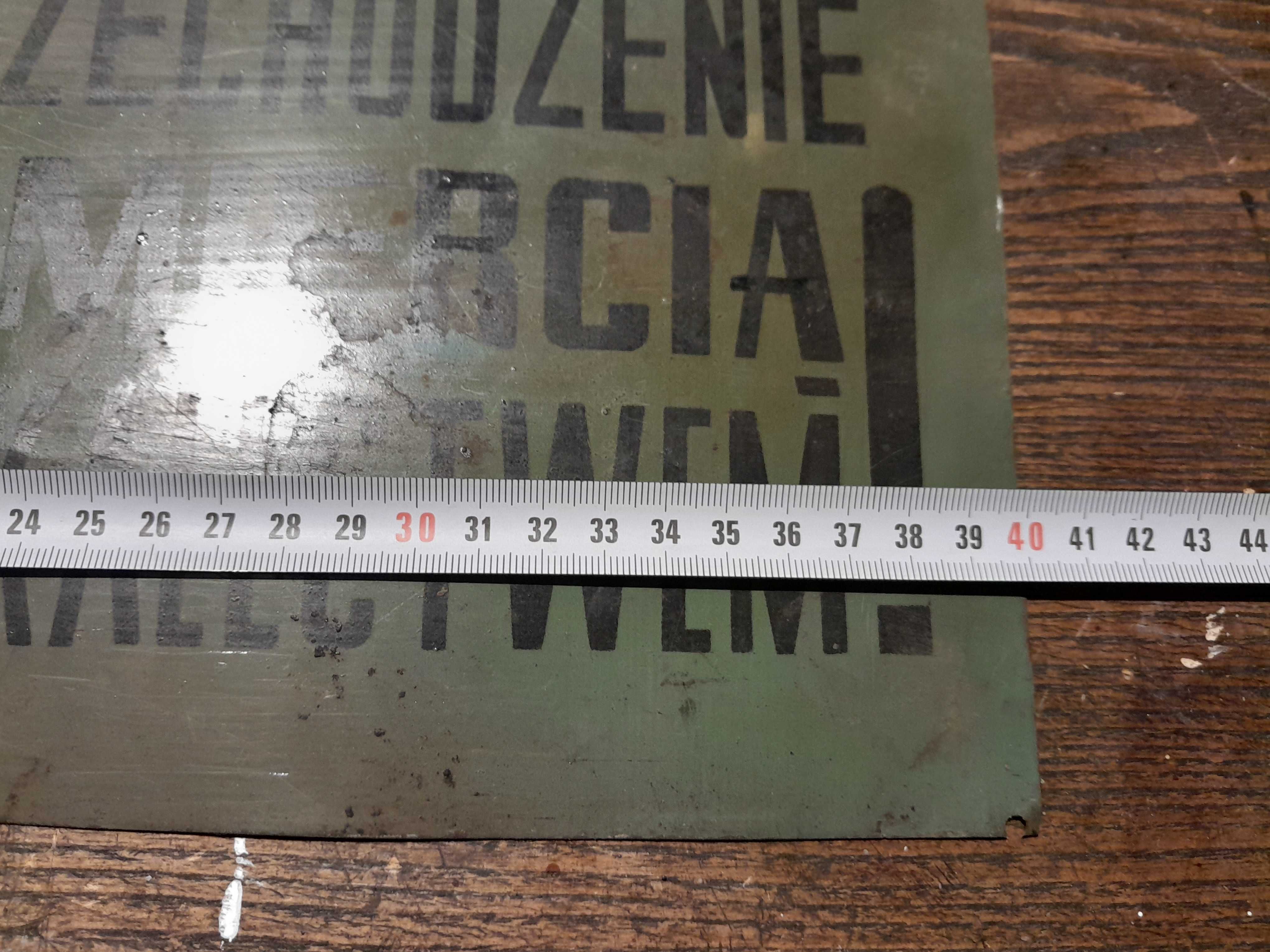 Stara zakładowa tablica informacyjna BHP retro vintage zabytek PRL