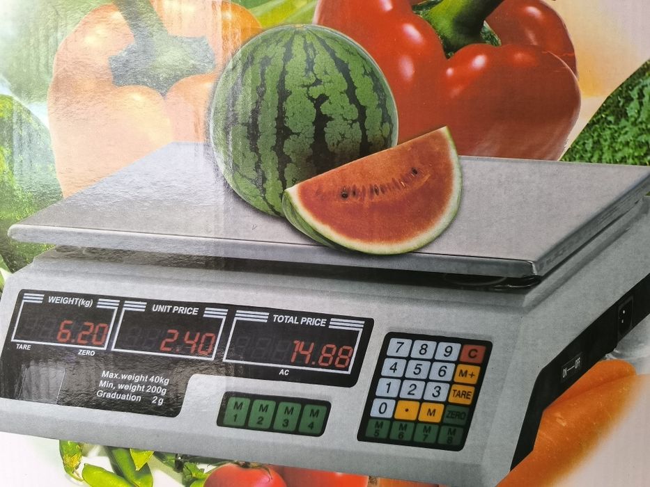 Balança pesa até 40 kg