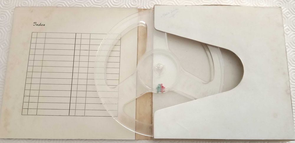 Bobine fita áudio/vídeo, cx vazia, 2 un, lote por 5€