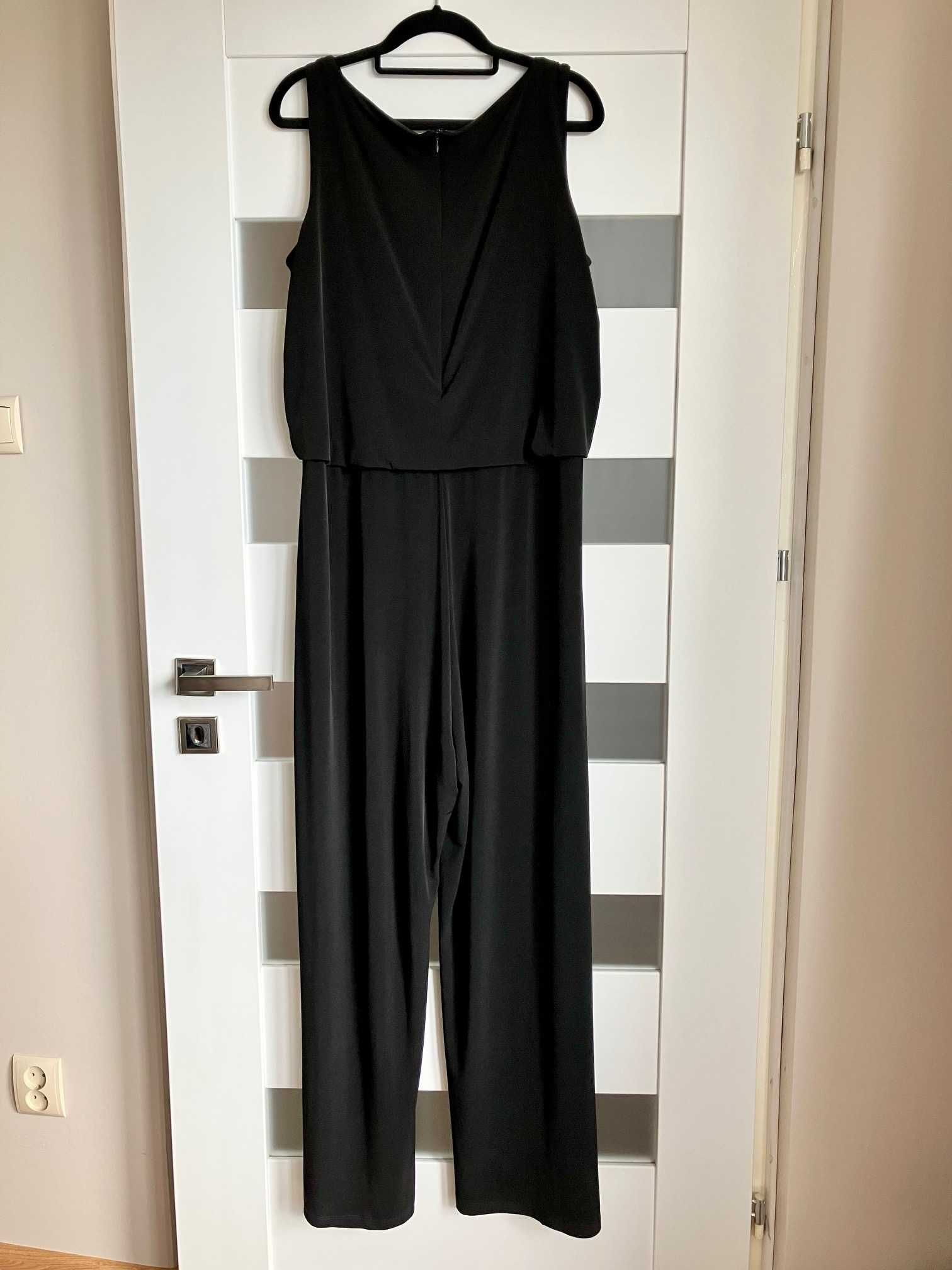 Czarny elegancki długi kombinezon Ivanka Trump L XL