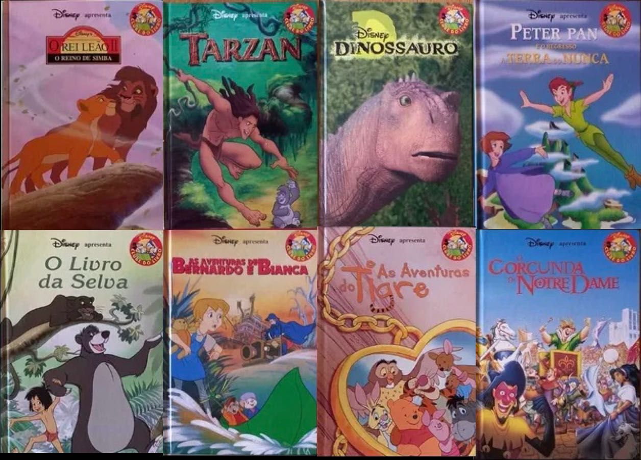 16 Livros Clube do Livro Disney (ver descrição)