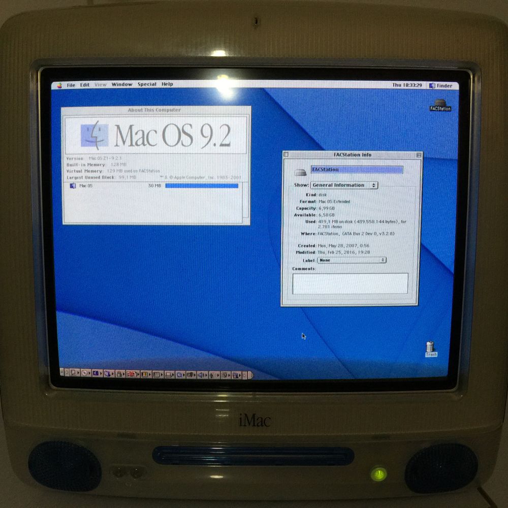 Apple iMac G3 Azul