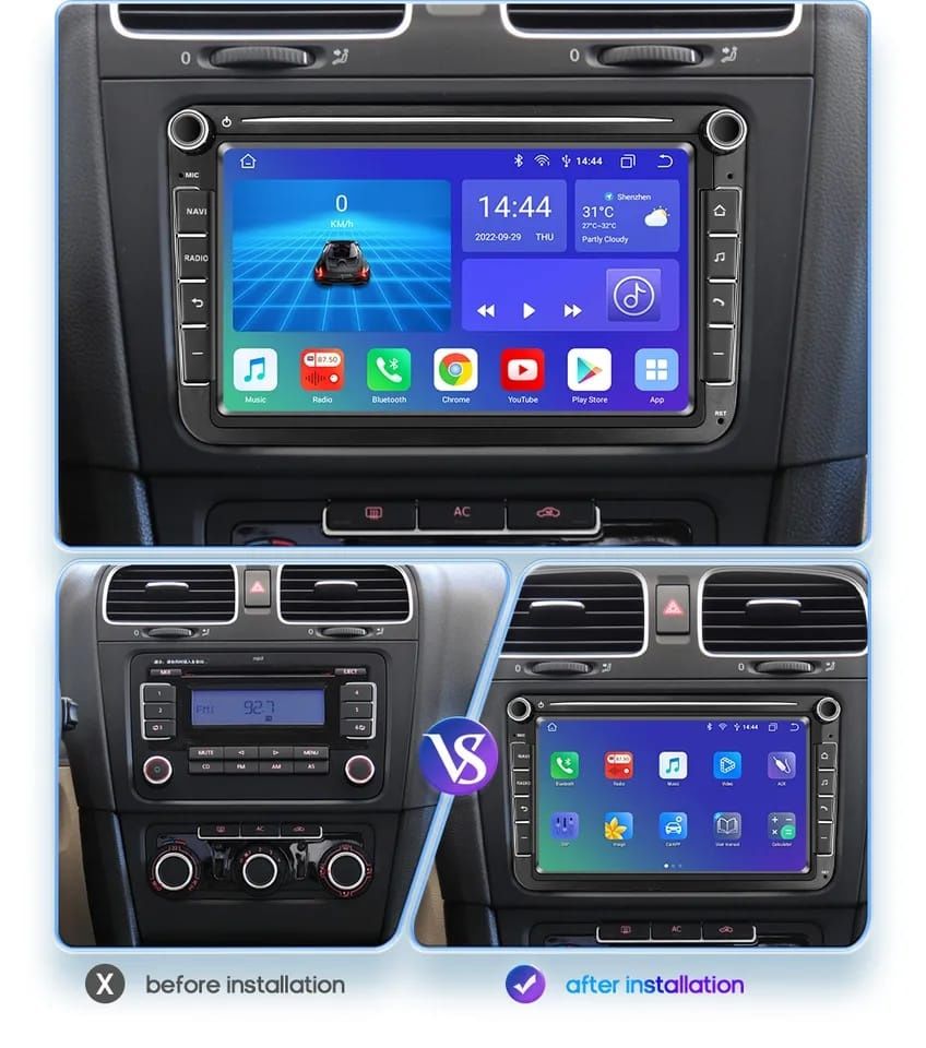 Radio  Nawigacja VOLKSWAGEN Skoda Seat ANDROID 8" GPS