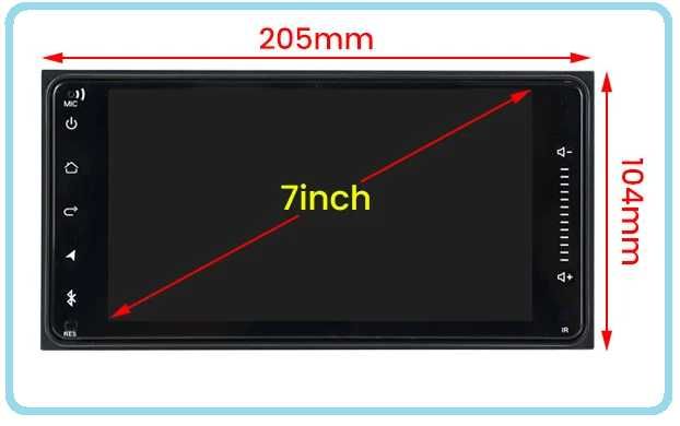 Магнитола Toyota, 2din, Android, USB, GPS, 4G, CarPlay!