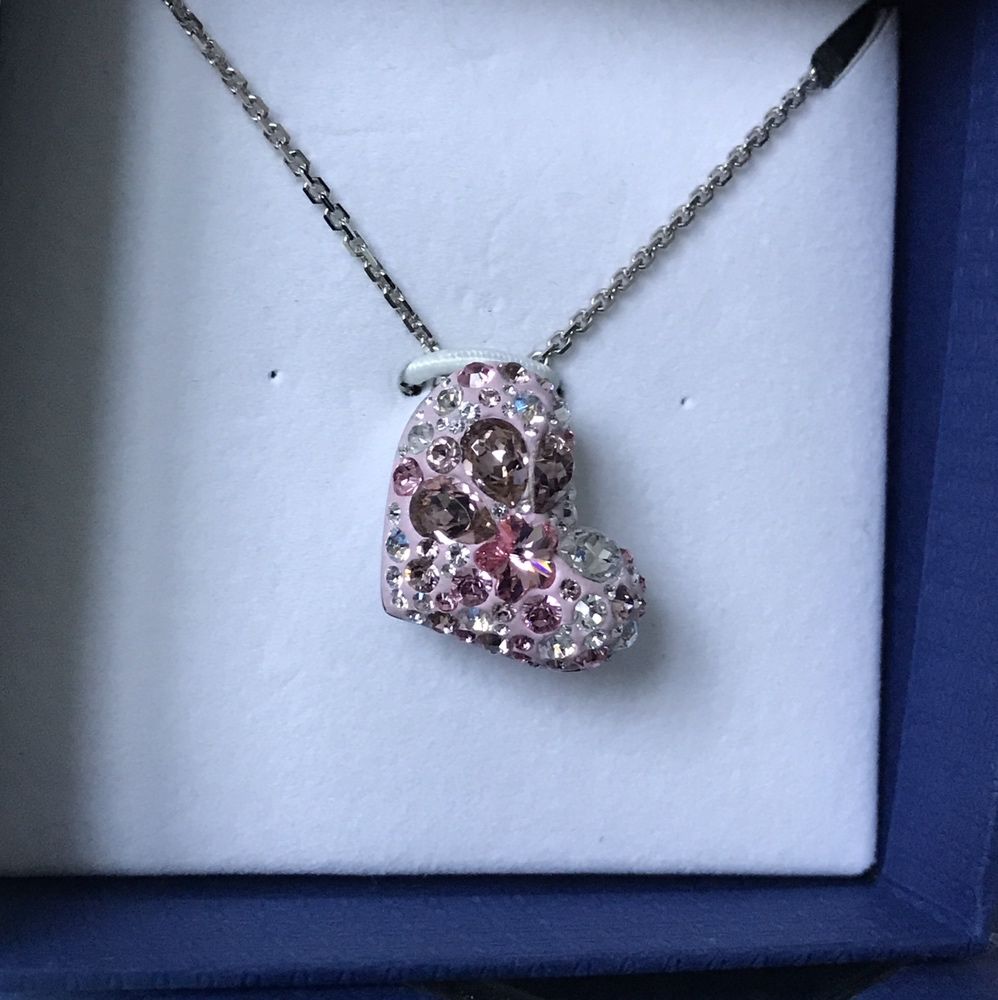 Swarovski Alana Heart Pendant naszyjnik wisiorek serce kryształy