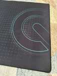 Mousepad gamer 45x90 Qiliver cor preto com detalhes