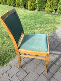 PRL Stare krzesło- sprężyny, drewniane do renowacji- kolekcja