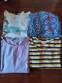 Tops, tamanho S, springfield, mango e stradivarius