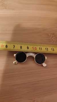 Broszka przypinka czarne okulary dł. 4,5 cm